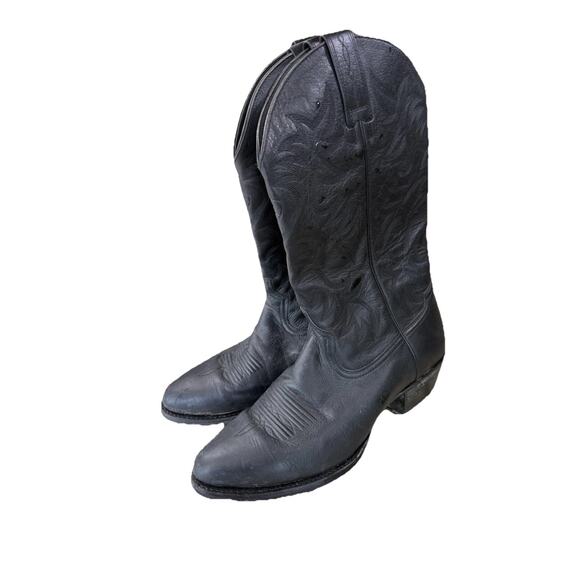 Ariat Heritage Men Western R-Toe Black Leather Cowboy Boots Size 12D Style 34770 main image 5